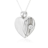 Heart CZ Sterling Silver Pendant Reverie
