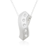 Polished Round CZ Sterling Silver Pendant Reverie