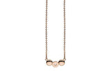 Qudo INTERCHANGEABLE Necklace ORRIZONTALE / Rose gold Plated