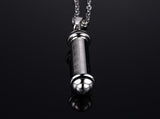 Stainless Steel Perfume Bottle Pendant With 20" Chain