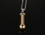 Stainless Steel Perfume Bottle Pendant With 20" Chain