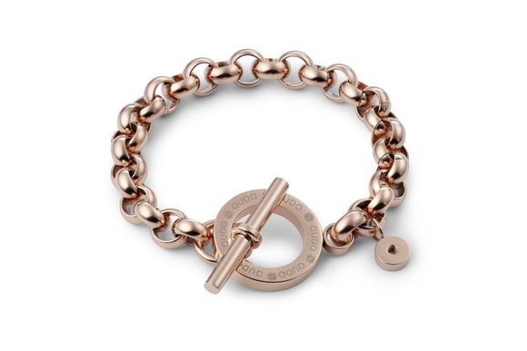 Qudo Interchangeable Bracelet CECCANO/ Rose Gold Plated