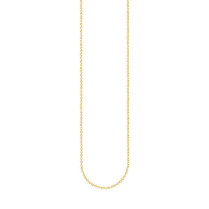 THOMAS SABO NECKLACE "ROUND BELCHER CHAIN"GOLD