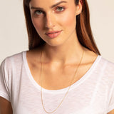 THOMAS SABO NECKLACE "ROUND BELCHER CHAIN"GOLD