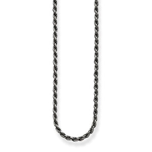 THOMAS SABO NECKLACE "BLACKENED CORD CHAIN"