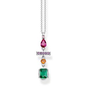 THOMAS SABO "NECKLACE COLOURFUL MIX OF FORMS, GOLD"