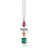 THOMAS SABO "NECKLACE COLOURFUL MIX OF FORMS, GOLD"