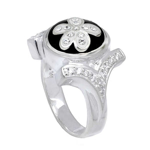 Kameleon CZ Shank Sterling Silver Ring