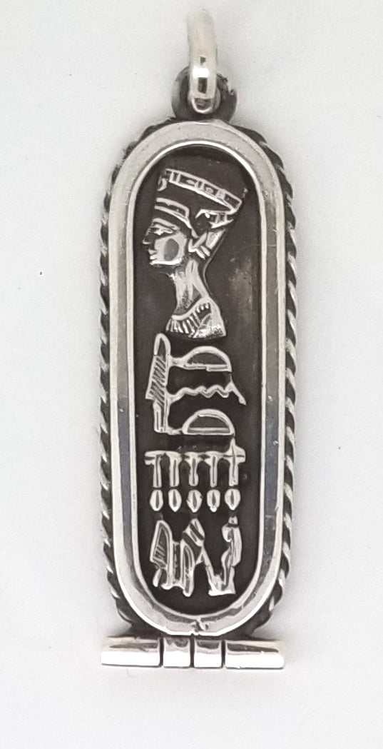 Egyptians Cartouche Sterling Silver Pendant