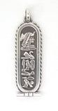 Egyptians Cartouche Sterling Silver Pendant