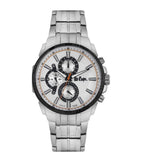 LEE COOPER - GREY AND WHITE DIAL WITH GREY METAL BRACELET WATER RESISTANT 3 ATM