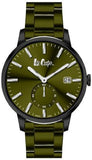 LEE COOPER -STAINLESS STEEL, DARK GREEN, LARGE CASE