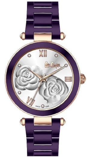 LEE COOPER - STAINLESS STEEL, PLATED ROSE GOLD AND PURPLE, SMALL CASE