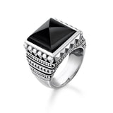 THOMAS SABO RING REBEL AT HEART "ETHNIC SKULLS BLACK"