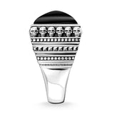 THOMAS SABO RING REBEL AT HEART "ETHNIC SKULLS BLACK"