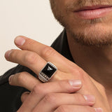 THOMAS SABO RING REBEL AT HEART "ETHNIC SKULLS BLACK"