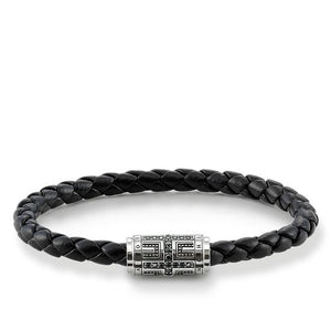 THOMAS SABO RING REBEL AT HEART BRACELET LEATHER STRAP "CROSS"