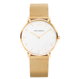 Paul Hewitt White Sand Watch IP Gold Mesh Strap IP Gold