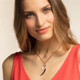 THOMAS SABO CHARM PENDANT "MOON GOLD"