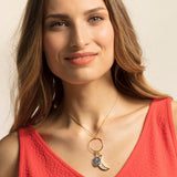 THOMAS SABO CHARM PENDANT "MOON MOTHER-OF-PEARL"