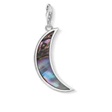 THOMAS SABO CHARM PENDANT "MOON ABALONE MOTHER-OF-PEARL TURQUOISE"