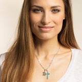 THOMAS SABO CHARM PENDANT "TURQUOISE CROSS"