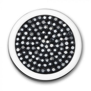 MI MONEDA SWAROVSKI CRYSTALS DISC BLACK