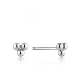 ANIA HAIE MODERN TRIPLE BALL STUD EARRINGS