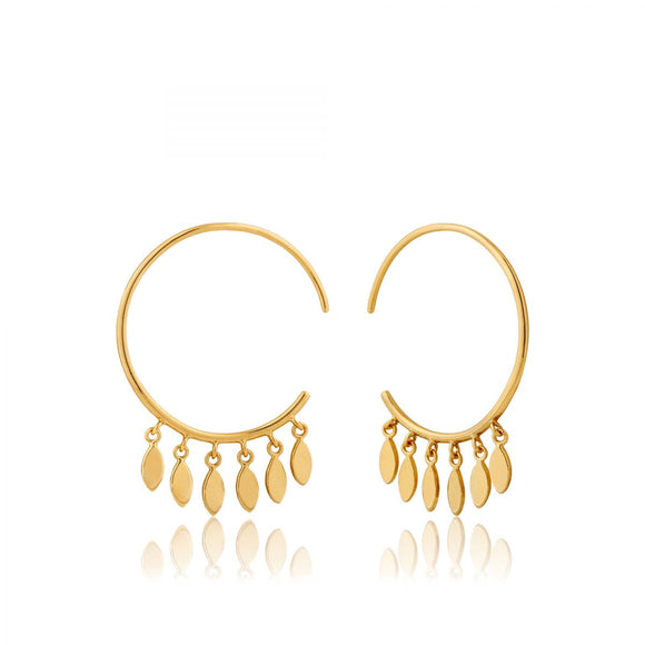 ANIA HAIE MULTI-DROP HOOP EARRINGS