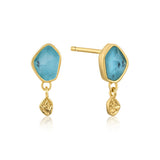 ANIA HAIE TURQUOISE DROP STUD EARRINGS