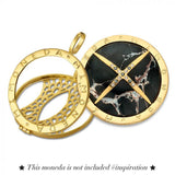 MI MONEDA PENDANT 925 SILVER GOLD PLATED