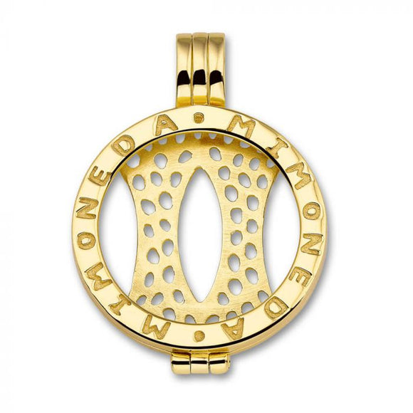 MI MONEDA PENDANT 925 SILVER GOLD PLATED