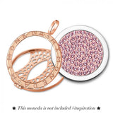 MI MONEDA PENDANT 925 SILVER ROSEGOLD PLATED