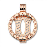 MI MONEDA PENDANT 925 SILVER ROSEGOLD PLATED