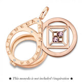 MI MONEDA NENA PENDANT 925 SILVER ROSEGOLD PLATED